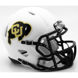 Riddell Colorado Buffaloes Matte White Speed Mini Helmet